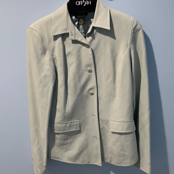 Moda Seta separate pants suit size 4 75%silk 25% linen - Picture 9 of 14